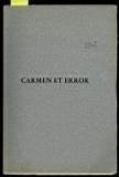 Carmen et error - Nello Martinelli - copertina
