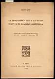 La Diagnostica della religione positiva in Tommaso Campanella - Romano Amerio - copertina