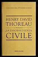 La disobbedienza civile - Henry David Thoreau - copertina