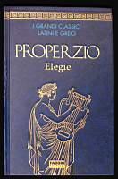 Elegie - Sesto Properzio - copertina