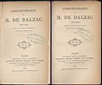 Correspondance de H. De Balzac 1819-1850 volume I e II - Honoré de Balzac - copertina