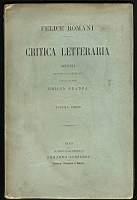 Critica letteraria Volume I