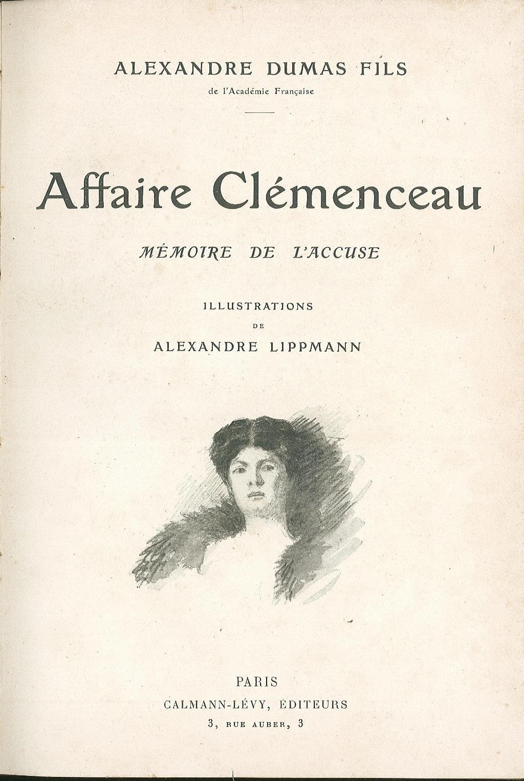 Affaire Clemenceau memoire de l'accuse