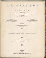 Cantate a una voce con accompagnamento di basso elaborato per pianoforte a Cura di G.F. Malipiero