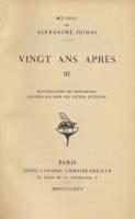 Vignt ans Apres III - Alexandre Dumas - copertina
