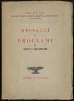 Messaggi e proclami - Benito Mussolini - copertina