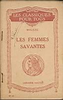 Les femmes savantes - Molière - copertina