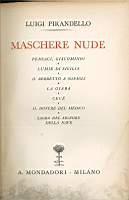 Pensaci Giacomino Lumie di Sicilia Il berretto a sonagli La giara Cecè Il dovere del medico Sagra del signore della nave. (Maschere nude) - Luigi Pirandello - copertina