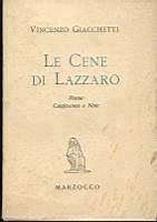 Le cene di Lazzaro Poesie confessioni e note - Vincenzo Giacchetti - copertina