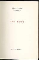 Les mots - Jean-Paul Sartre - copertina