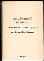 Le Maiuscole del Nonno - Giacomo Lumbroso - copertina