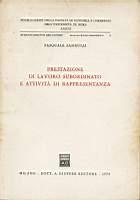 Prestazione di lavoro subordinato e attività di rappresentanza - Pasquale Sandulli - copertina
