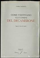 Come vestivano gli uomini del Decamerone - Carlo Merkel - copertina
