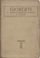 Il Rinnovamento Civile d’Italia Serie III volume LXXI - Vincenzo Gioberti - copertina
