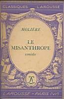 Le misanthrope - Molière - copertina