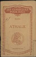 Athalie - Jean Racine - copertina