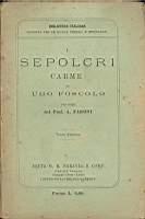 I sepolcri - Ugo Foscolo - copertina