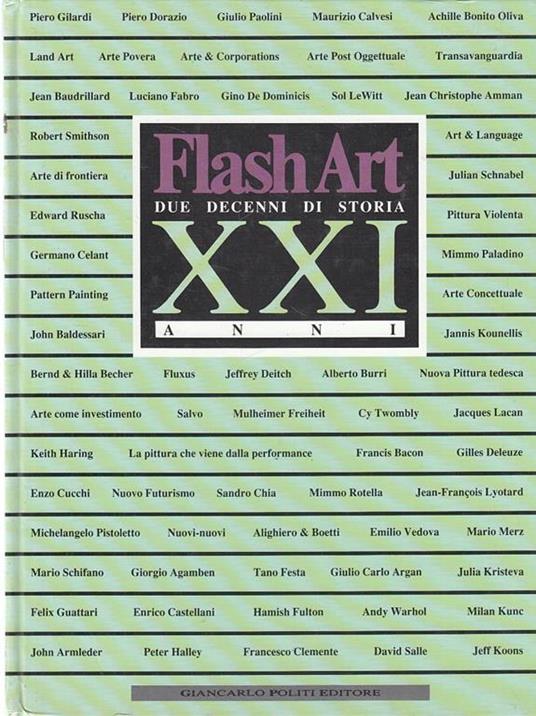 Flash Art Xxi Anni Due Decenni di Storia - copertina