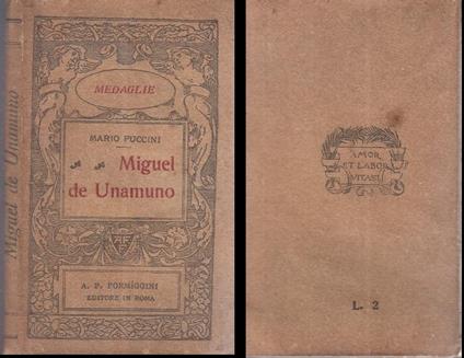 Miguel De Unamuno - Mario Puccini - copertina