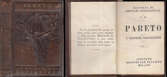 Raccolta Breviari Intellettuali N.29 Socialisti - Vilfredo Pareto - copertina