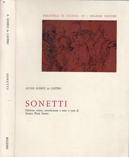 Sonetti - Alvar Gomez de Castro - copertina