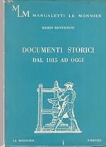 Documenti Storici Dal 1815 Ad Oggi