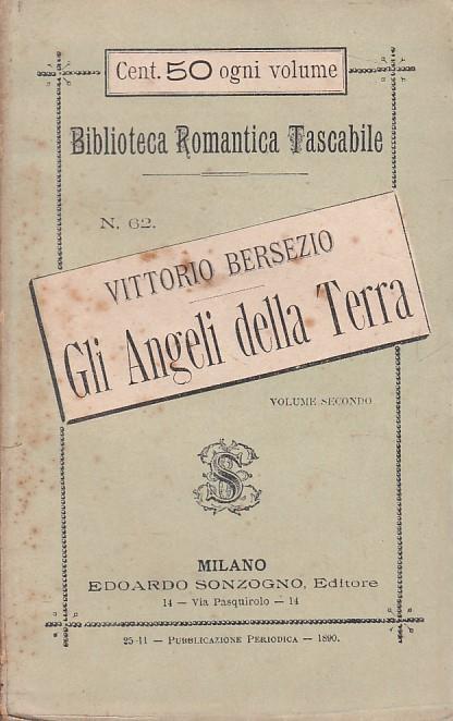Gli Angeli Della Terra - Vittorio Bersezio - copertina