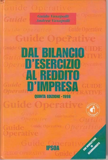 Dal Bilancio D'Esercizio Al Reddito D'Impresa - copertina