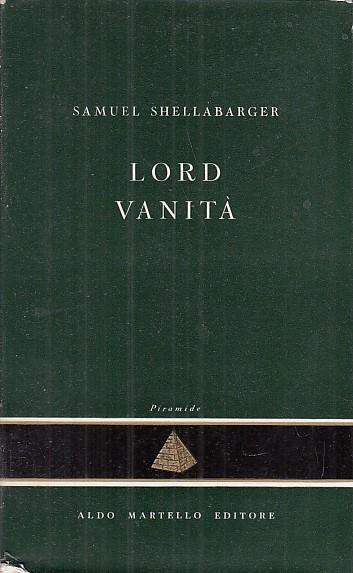 Lord Vanità - Samuel Shellabarger - copertina