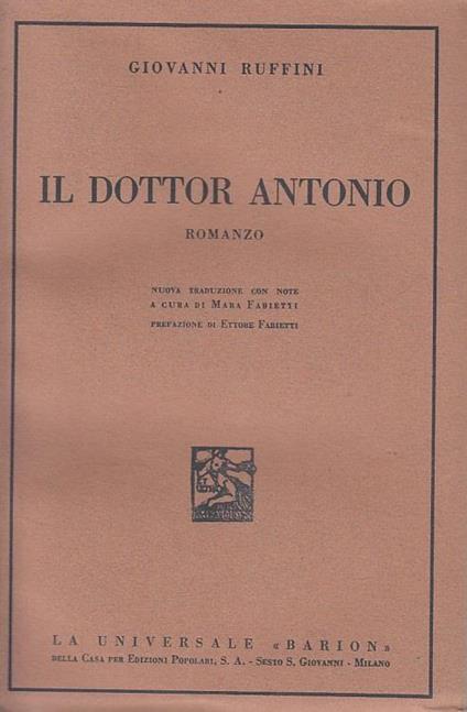 Il Dottor Antonio - Giovanni Ruffini - copertina