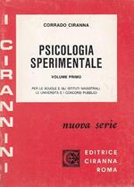 Psicologia Sperimentale Vol.1