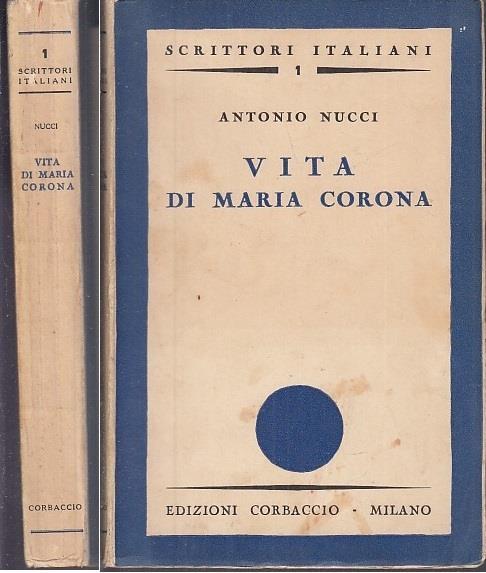 Vita Di Maria Corona - Antonio Nucci - copertina