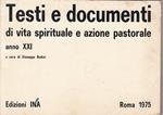 Testi Documenti Di Vita Spirituale Azione Pastorale