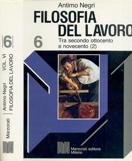 Filosofia Del Lavoro 6 - Antimo Negri - copertina