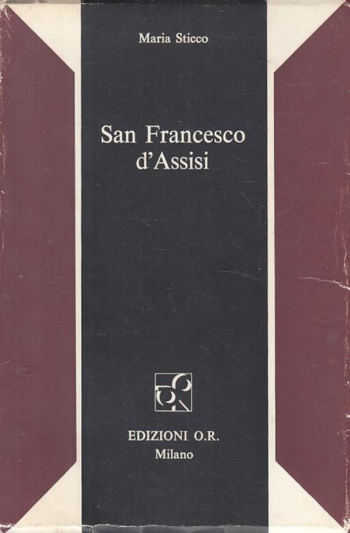 San Francesco D'assisi - Maria Sticco - copertina