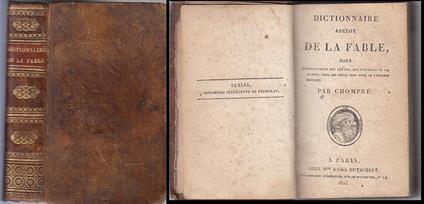 Dictionnaire De La Fable - Chompre' - Dabo Butschert - copertina