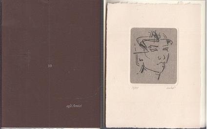 10 Agli Amici Lettera Incisione Antonio Bobò- Dino Caresi - Dino Carlesi - copertina
