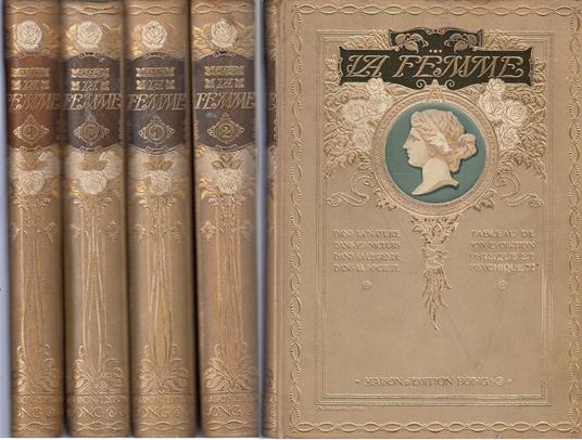La Femme 4 Volumi Nature Moeurs Legende Societe'  - Edmond Perrier - copertina