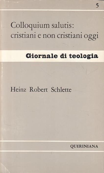 Giornale Di Teologia N.5 - Schlette - Queriniana - copertina