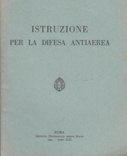 Istruzione Per La Difesa Antiaerea  - copertina