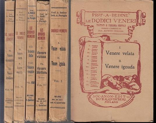Le Dodici Veneri 4 Volumi - Bedine - Riccardo Quintieri - copertina