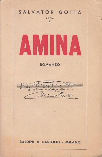 Anima - Salvator Gotta - Baldini - I Vela  - Salvatore Gotta - copertina