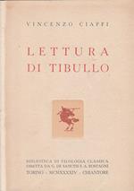 Lettura Di Tibullo - Ciaffi - Torino - Filosofia 