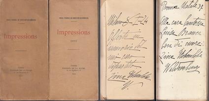 Impressions Suite 2 Volumi Autografo - copertina