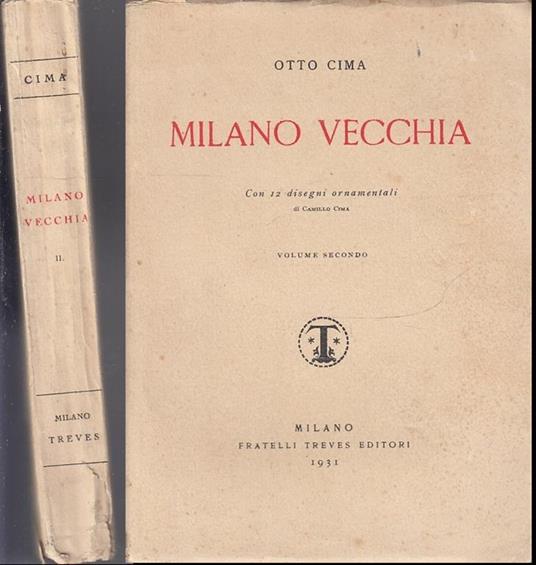 Milano Vecchia Con Disegni - Otto Cima - copertina