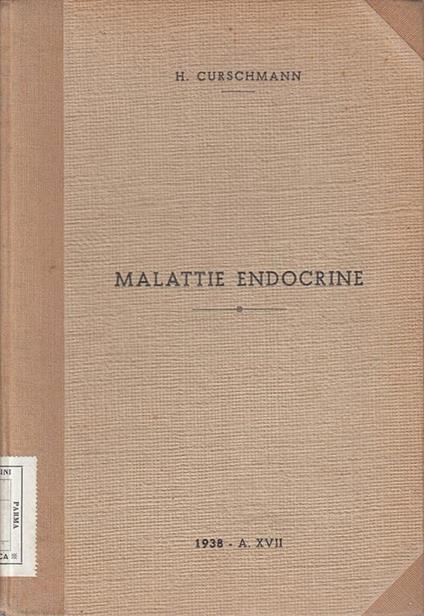 Malattie Endocrine - Hans Curschmann - copertina