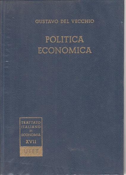 Politica economica - Gustavo Del Vecchio - copertina