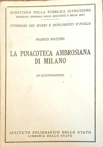 La Pinacoteca Ambrosiana di Milano - Franco Mazzini - copertina