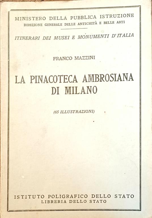 La Pinacoteca Ambrosiana di Milano - Franco Mazzini - copertina
