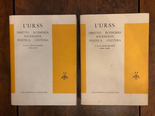 L' URSS. Diritto, economia, sociologia, politica, cultura. Volume primo (e secondo) - Michel Mouskhely - copertina